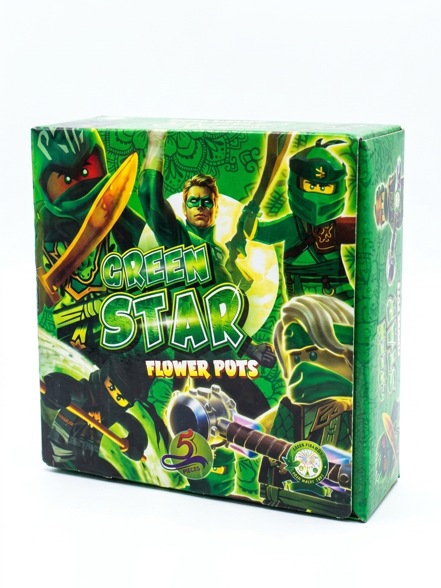 Tim Tim- Green Star(5Pcs)